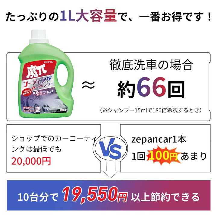 カーシャンプ 大容量 1L コーティング剤