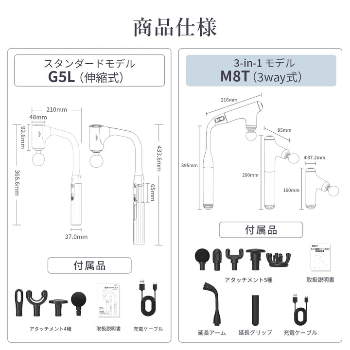 ハンディマッサージャー 深層筋まで届く振動マッサージ機