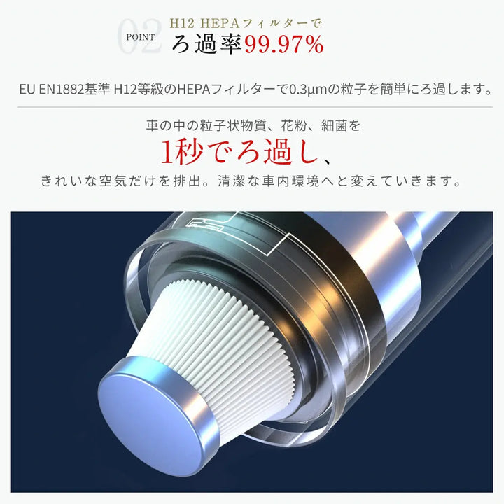 車・家庭両用コードレスハンディクリーナー