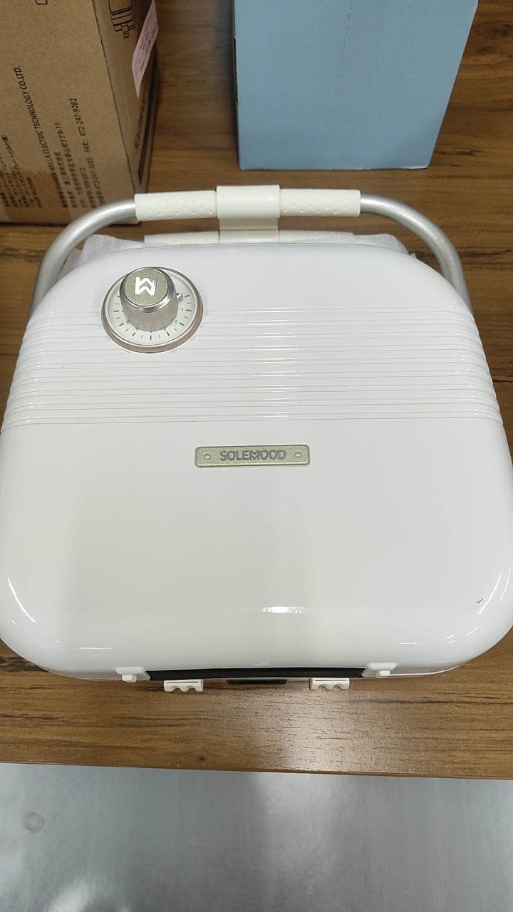 【中古商品】SOLEMOOD マルチサンドメーカー 2枚焼き HY-6602 アイボリー