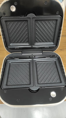 【中古商品】SOLEMOOD マルチサンドメーカー 2枚焼き HY-6602 アイボリー