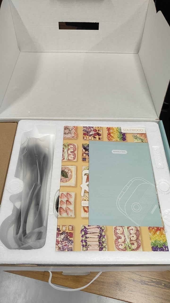 【中古商品】SOLEMOOD マルチサンドメーカー 2枚焼き HY-6602 アイボリー