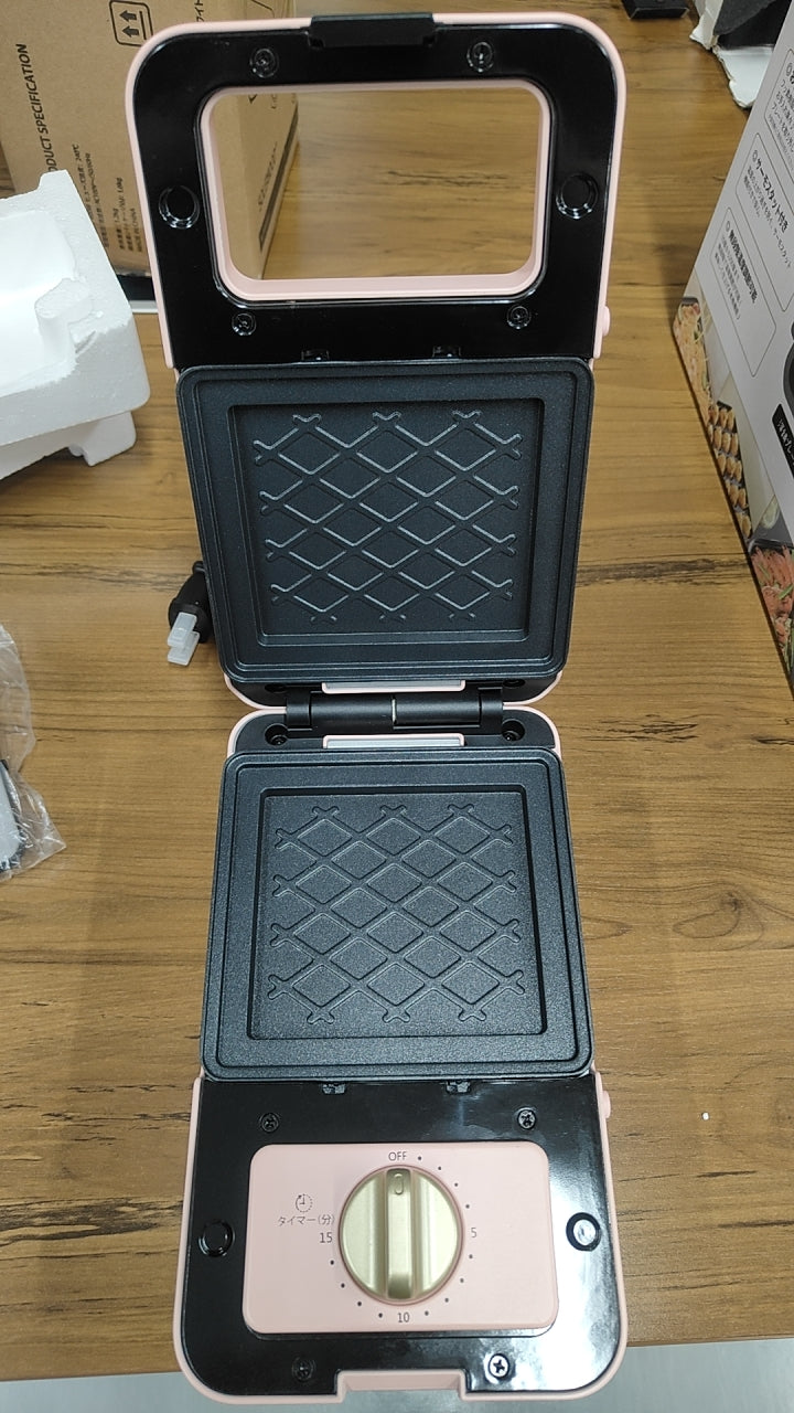 【中古商品】SOLEMOOD ホットサンドメーカー　G205　ピンク