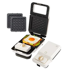 【中古商品】SOLEMOOD ホットサンドメーカー　G205　クリームホワイト