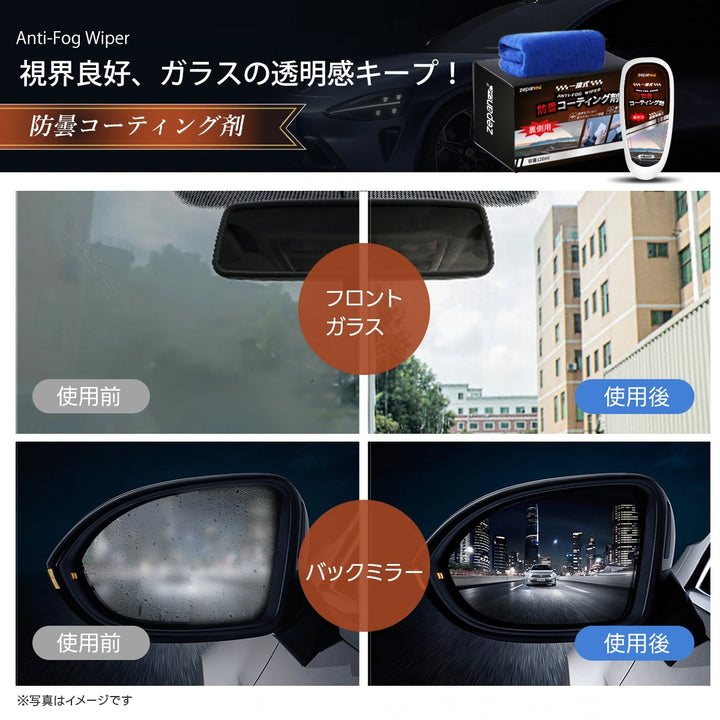 Zepancar 車 曇り止め/ 撥水ブラシ