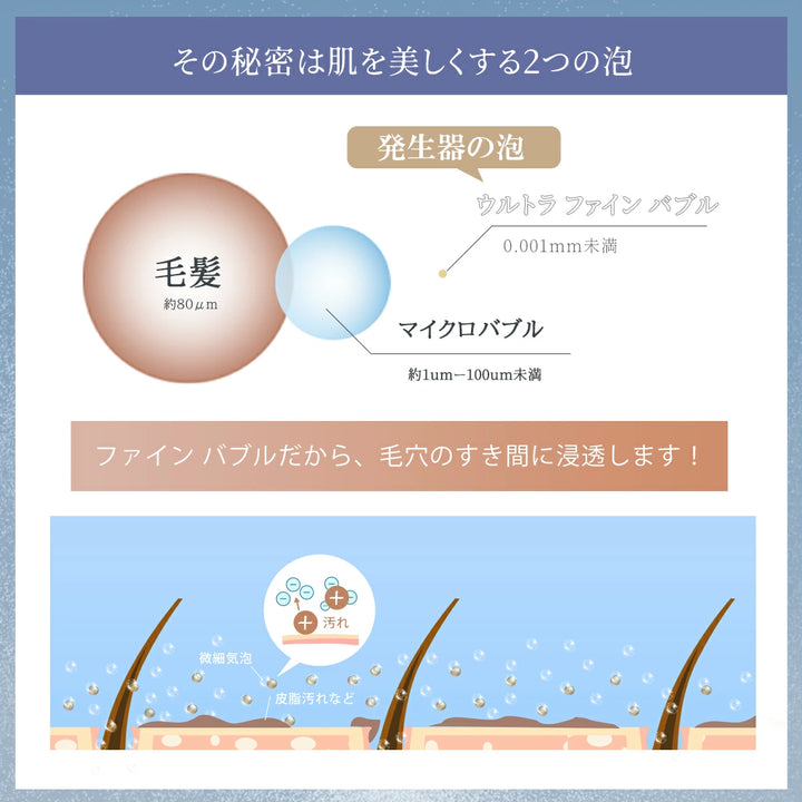 マイクロナノバブルシャワーヘッド