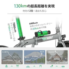 折りたたみ電動アシスト自転車 ERWAY A01