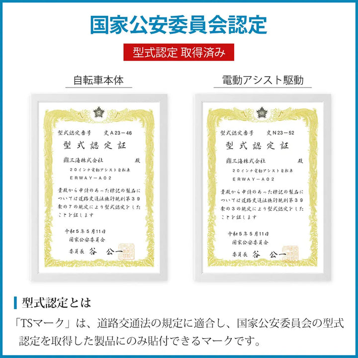 電動折りたたみ自転車 ERWAY A02