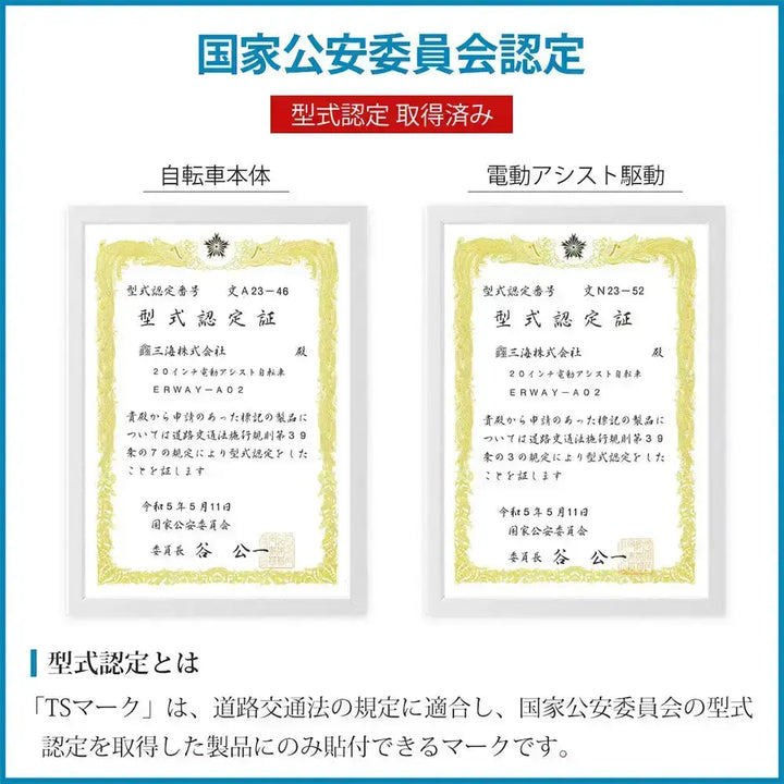 【SALE開催中！リユース品】折りたたみ電動アシスト自転車 ERWAY A02  グレー