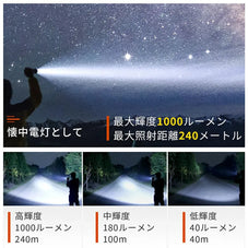 護身用ライト強力 NexTool thunder