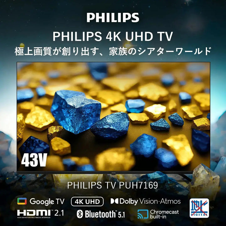 チューナー レステレビ 43型 PHILIPS