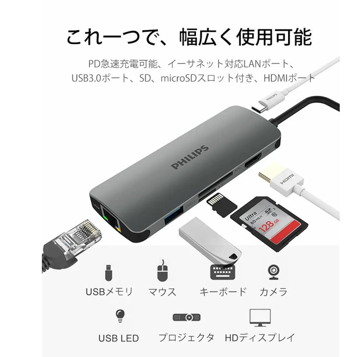 USB Type-C 多機能ハブ Philips