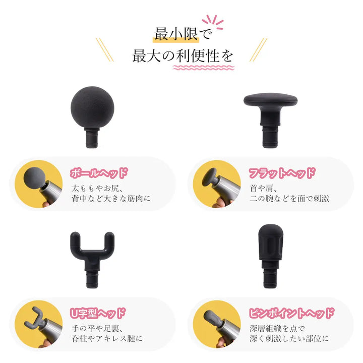 筋膜リリースガン UNPO S5F 温熱機能付き