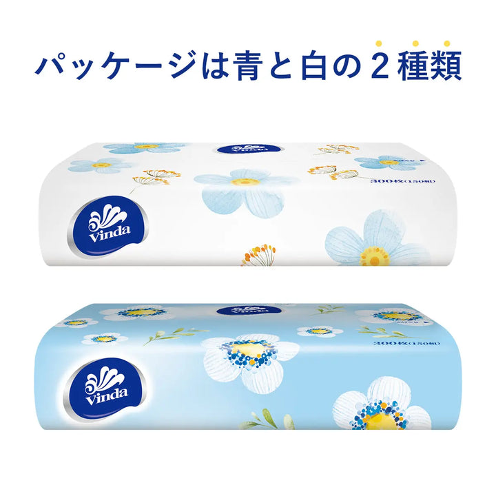 Vindaソフトパックティッシュ　 5 × 18 パック 90個    300枚 (150組)