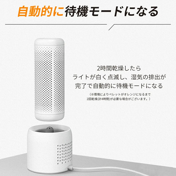 無給電 小型除湿機 zepan