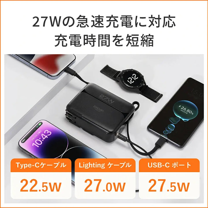 モバイルバッテリー 急速充電 zepan PD200W