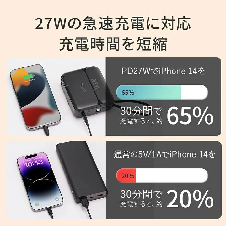 モバイルバッテリー 急速充電 zepan PD200W